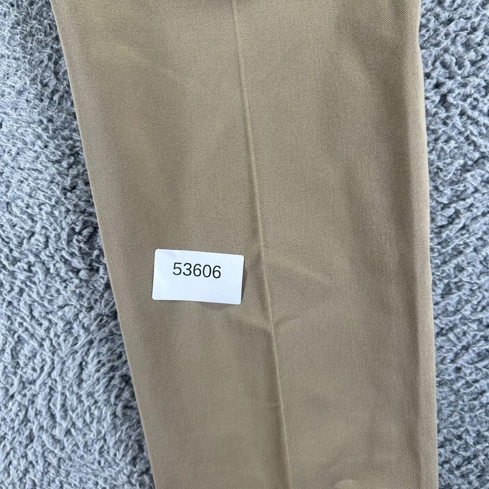 Dockers Smart 360 Flex Pant Mens 38x28 Brown Cotton Khakis Straight Leg Workwear